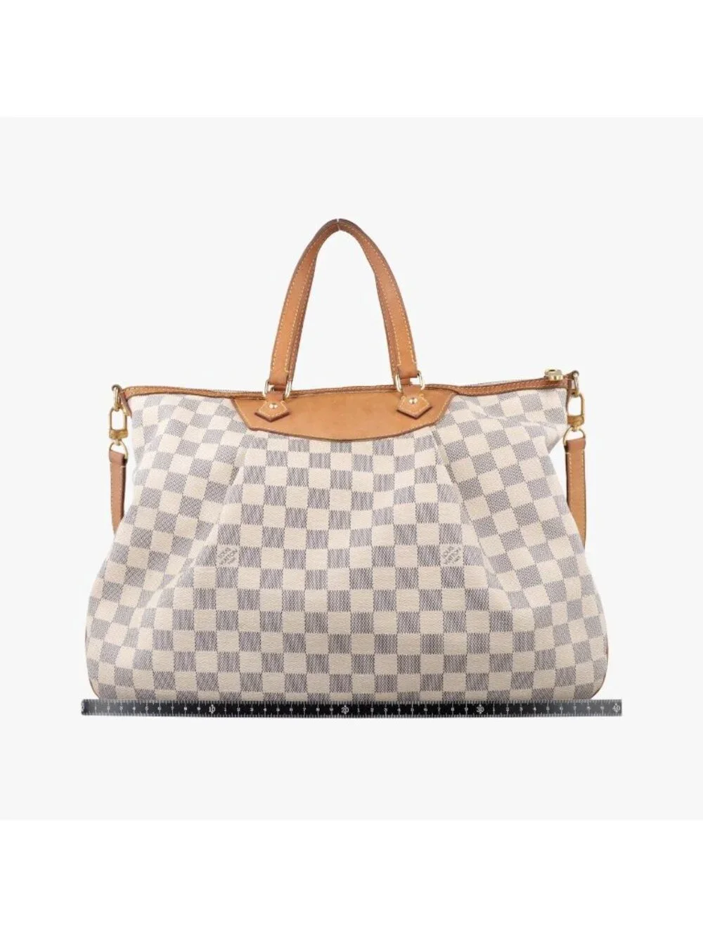 Louis Vuitton Siracusa GM Azur Damier Canvas Shoulder Bag
